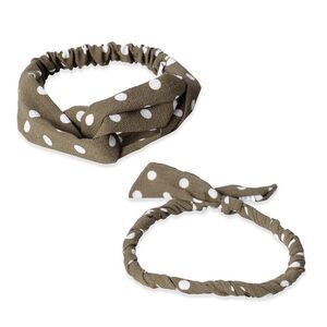 Headband and Necklace Magnetic Clasp 18 in Olive